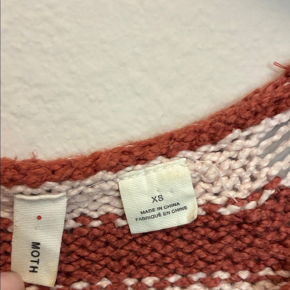 Moth Brown and Blue Striped Sweater - Picture 2 of 6